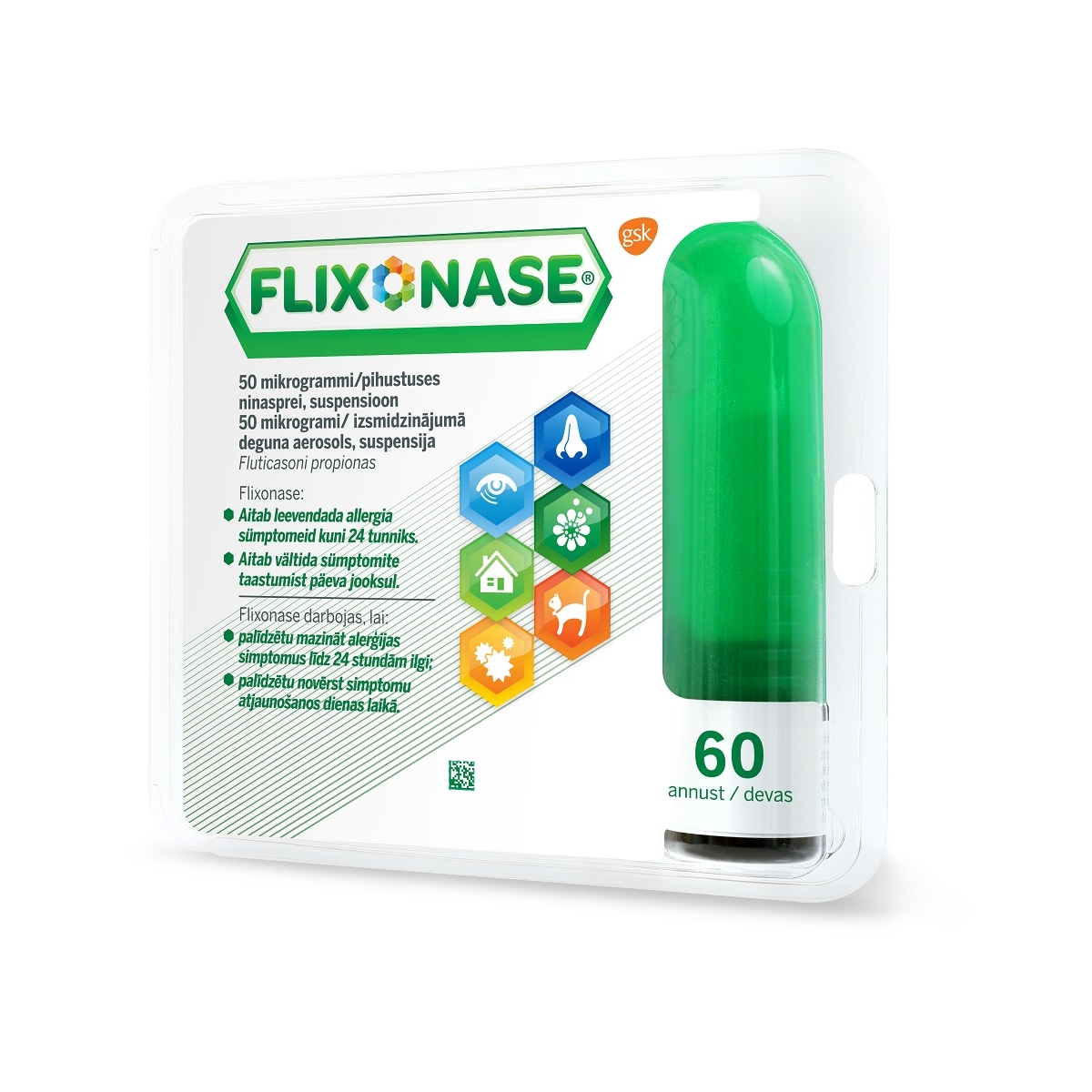 FLIXONASE 50MKG AEROSOLS 60DEVAS