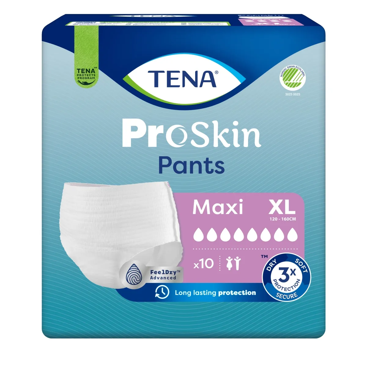 TENA Pants Maxi biksītes XL izmērs, 10 gab. - Produkta attēls