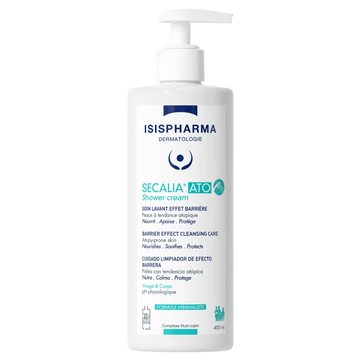ISISPHARMA Secalia ATO Shower Cream, 400 ml - Produkta attēls