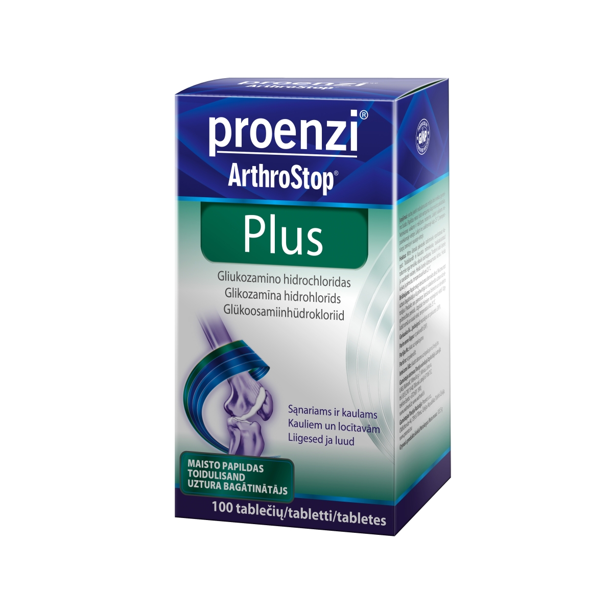 WALMARK Proenzi Arthrostop Plus tabletes, 100 gab. - Produkta attēls