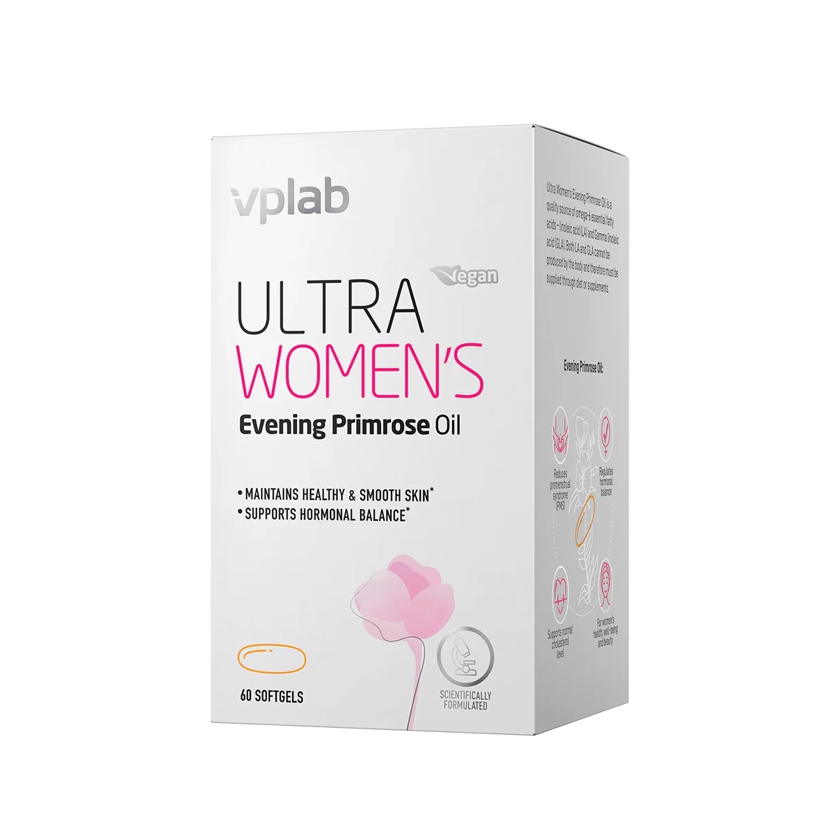 VPLAB Ultra Women's Naktssveces eļļa mīkstās kapsulas, 60 gab. - Produkta attēls