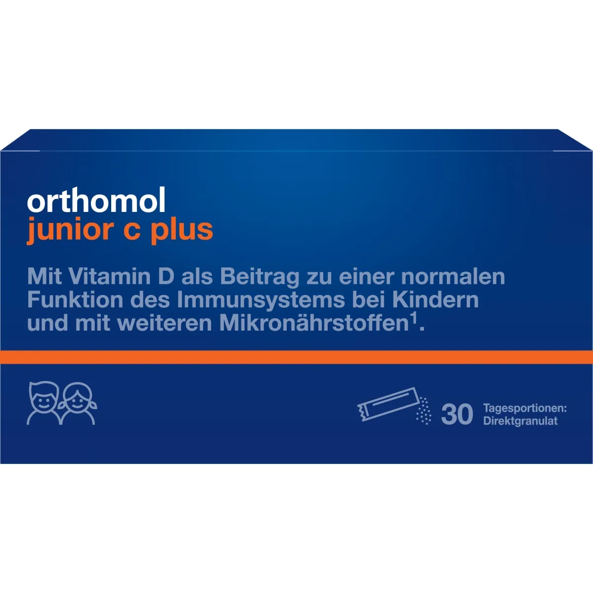 ORTHOMOL Junior C Plus aveņu-laima pulveris, 30 gab. - Produkta attēls