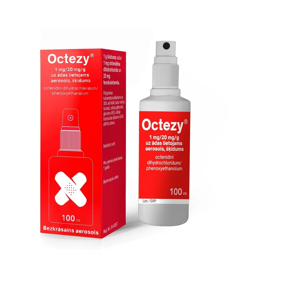 OCTEZY 1 mg/ 20 mg/ g aer. šķīdums, 100 ml - Produkta attēls
