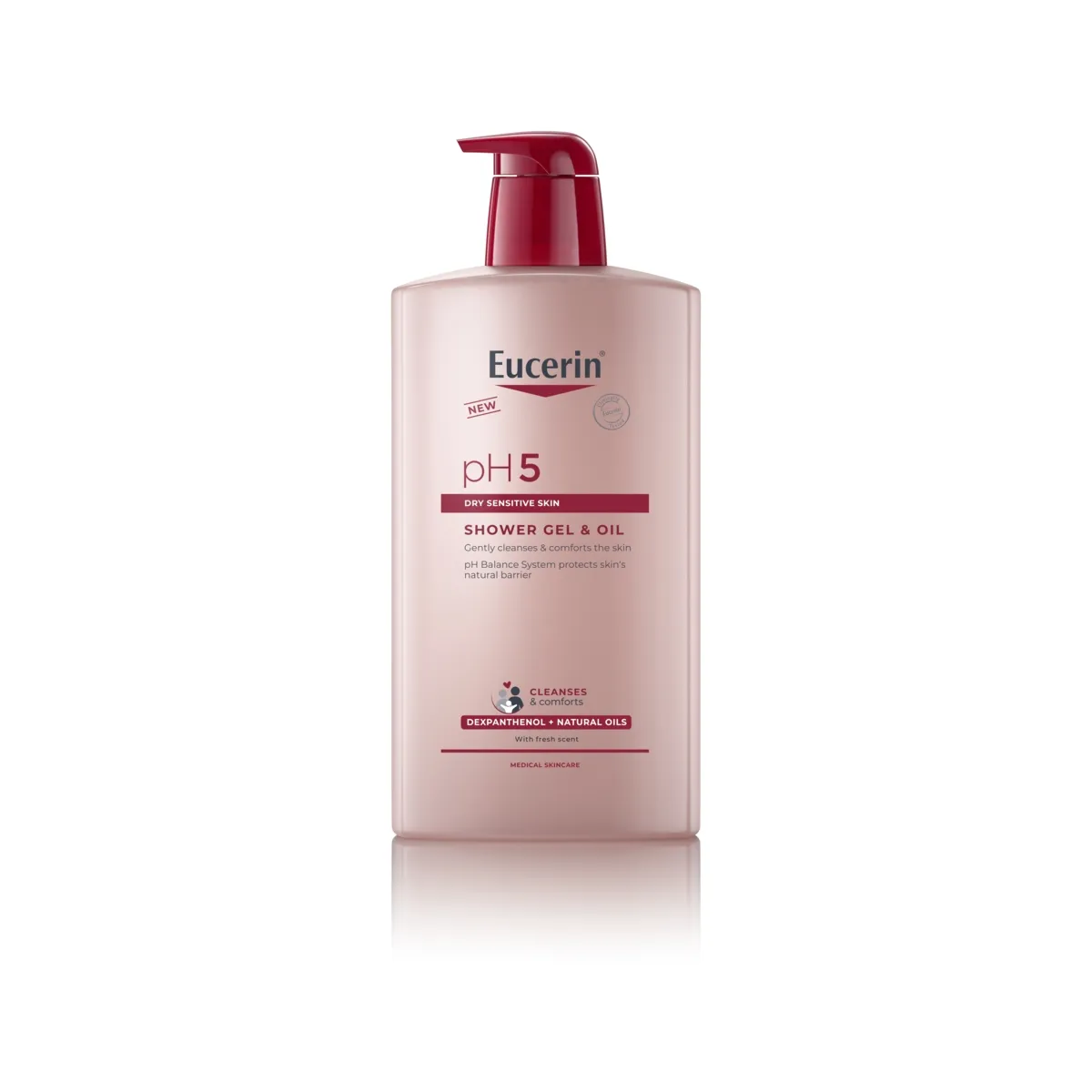 EUCERIN Ph5 dušas želeja un eļļa, 1000 ml - Produkta attēls