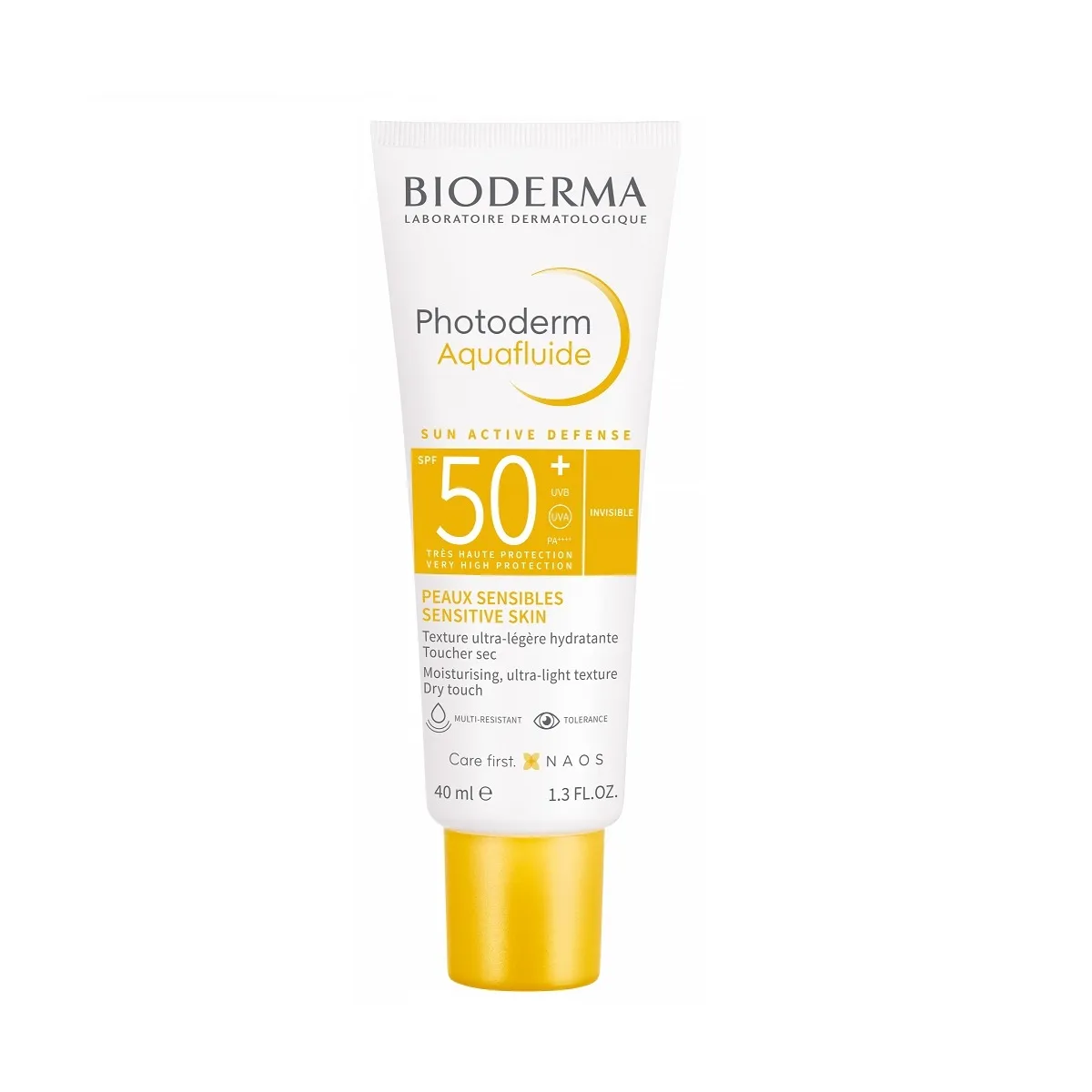BIODERMA Photoderm Aquafluide SPF50+ akvafluīds b/krāsas, 40 ml - Produkta attēls