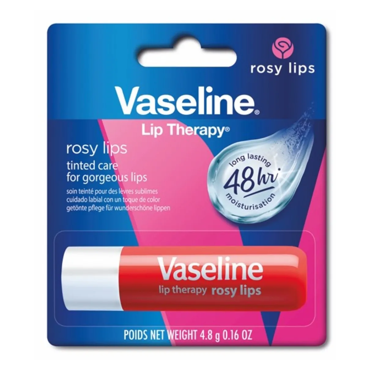 VASELINE Rosy lūpu balzams, 4,8 g. - Produkta attēls