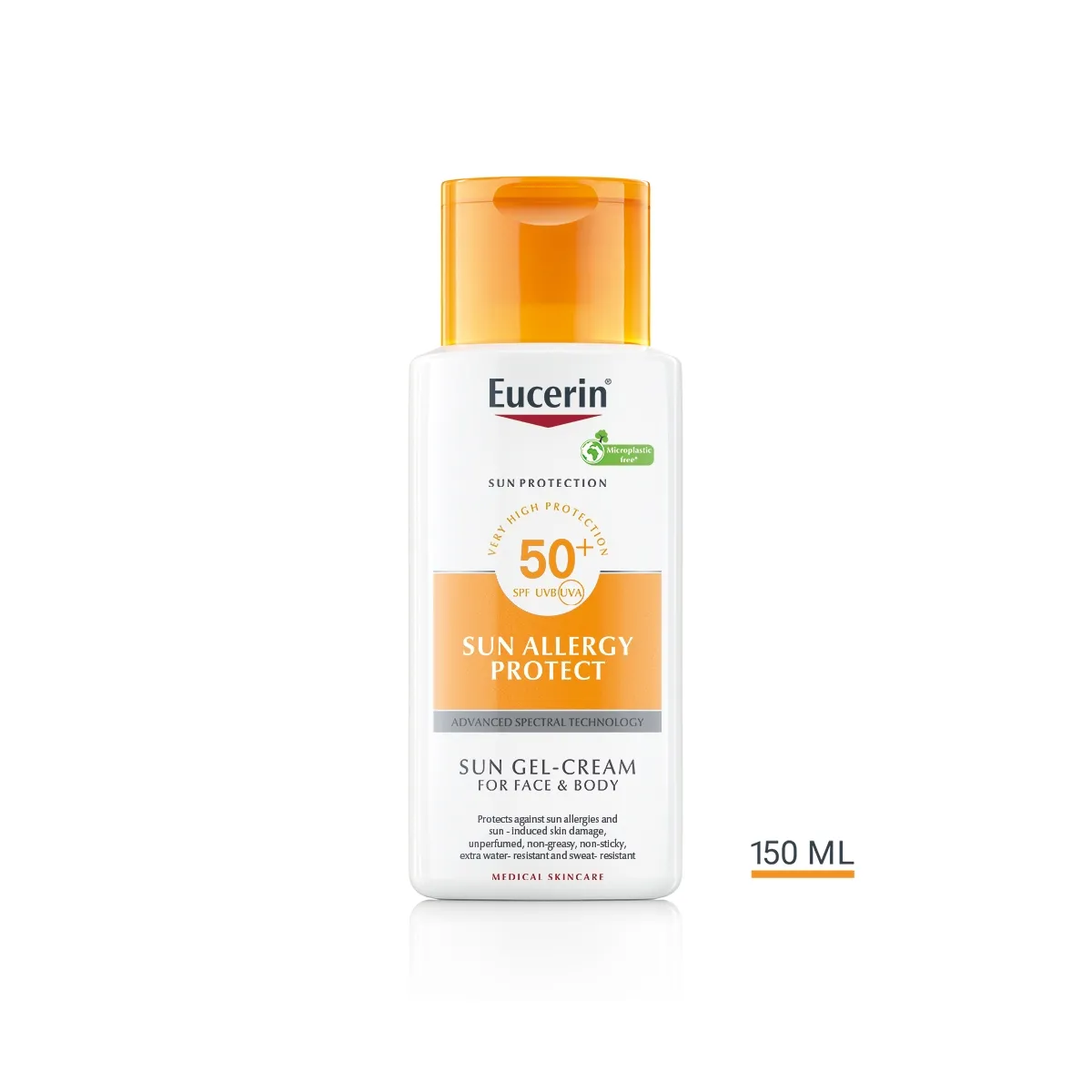 EUCERIN Sun Allergy Protect gelveida saules aizsargkrēms SPF50, 150 ml - Produkta attēls