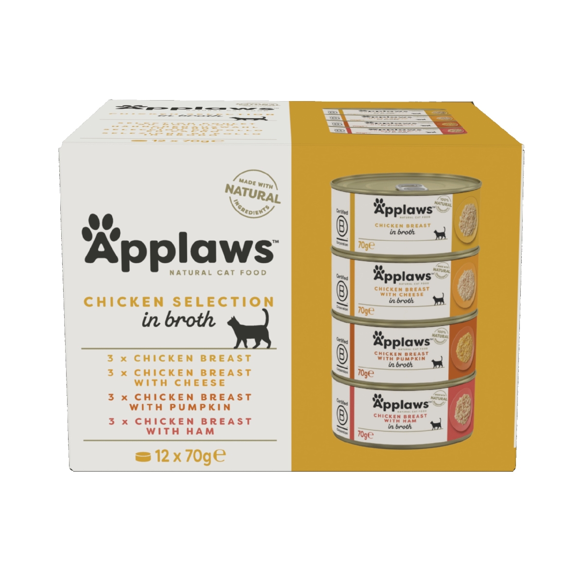 Applaws kaķu konservēta barība izlase vista 70g N12 - Produkta attēls 1