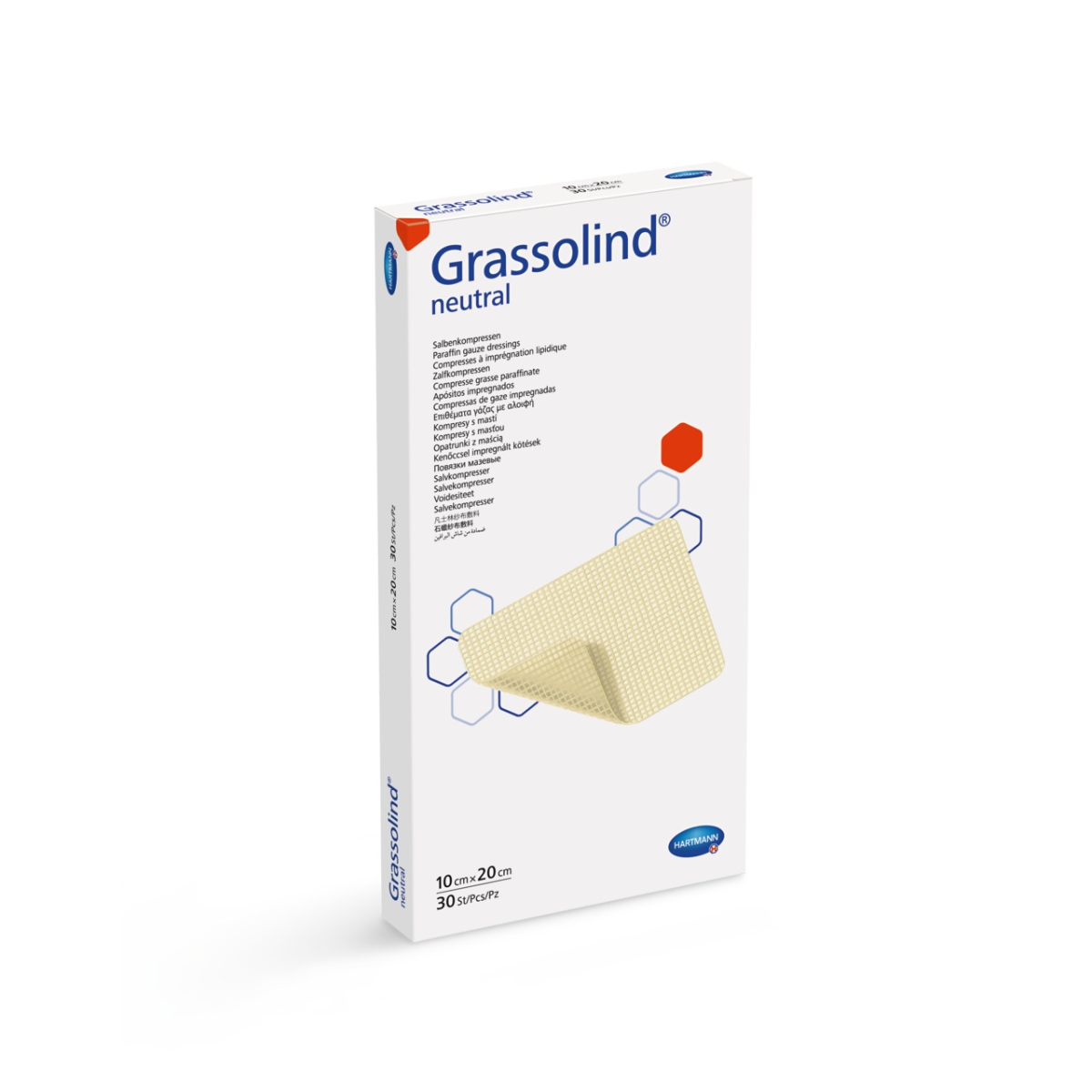 Grassolind ST tīklveida brūču plāksteris 10x20 cm, 1 gab - Produkta attēls