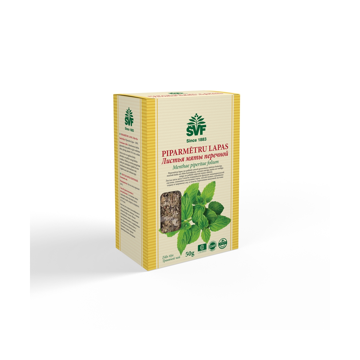 TĒJA PIPARMĒTRU LAPAS 50G (LIETUVA) - Produkta attēls