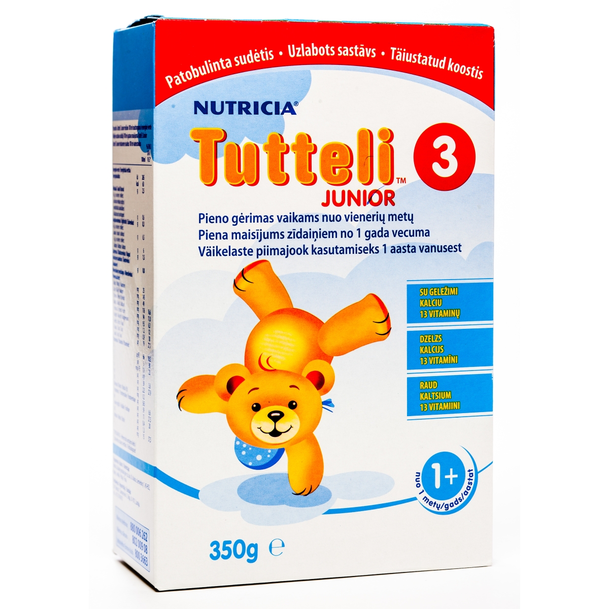 TUTTELI 3 JUNIOR PIENA MAISĪJUMS 350G (NO 1G) - Produkta attēls