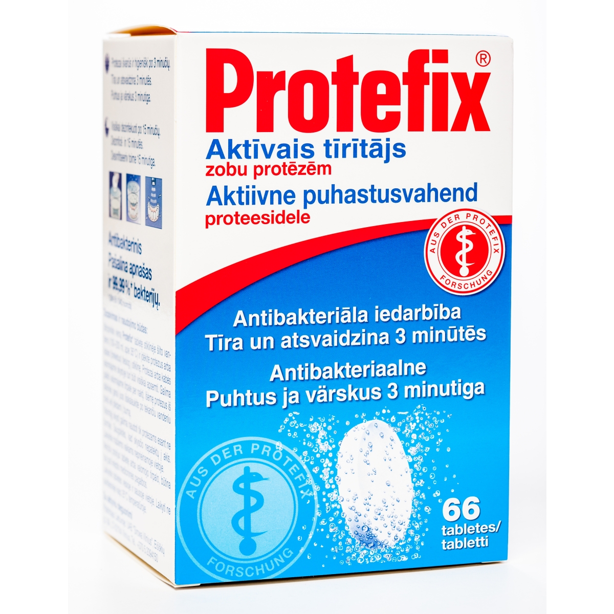 PROTEFIX Aktiv-reiniger tabletes, 66 gab. - Produkta attēls
