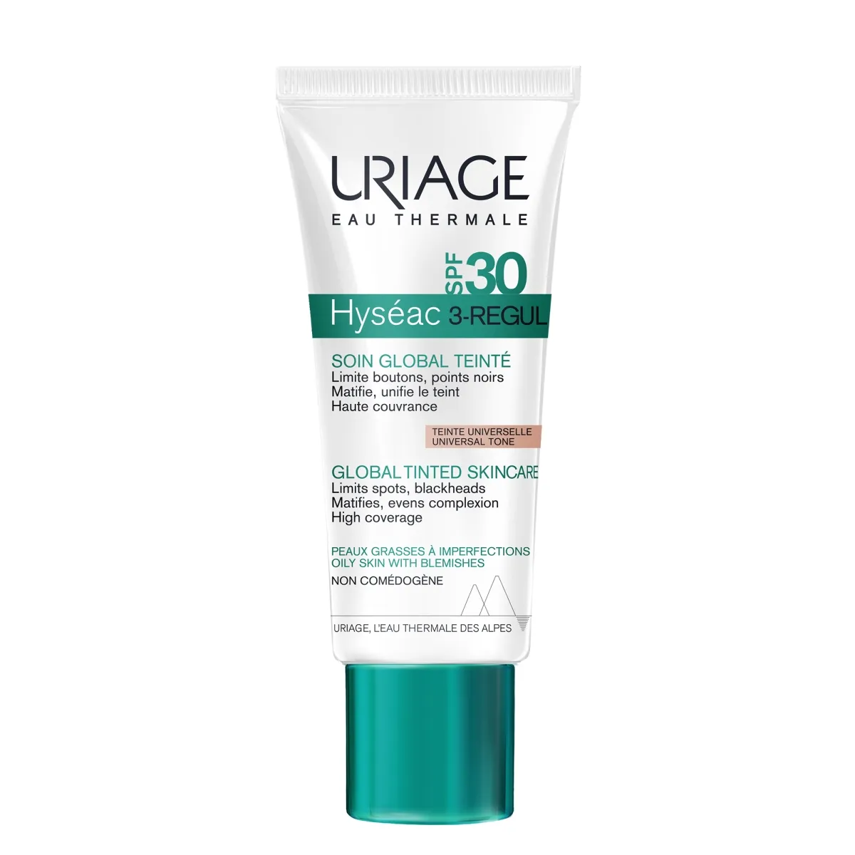 URIAGE Hyseac 3-Regul krēms ar toni SPF30, 40 ml - Produkta attēls