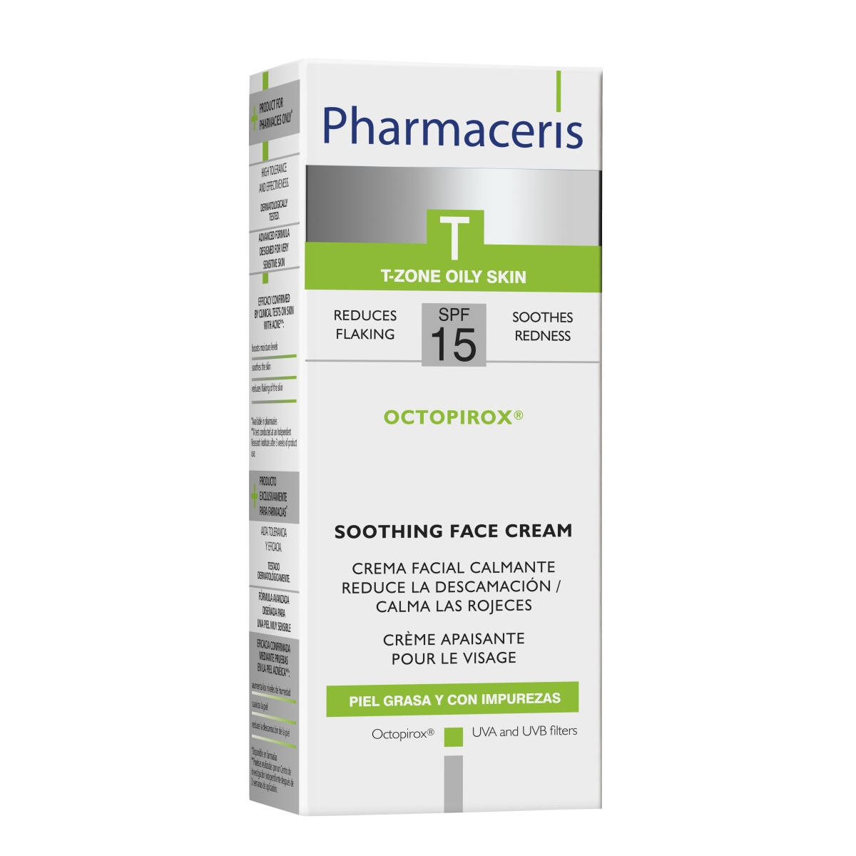 PHARMACERIS T.Octopirox nomierinošs sejas krēms, 30 ml - Produkta attēls