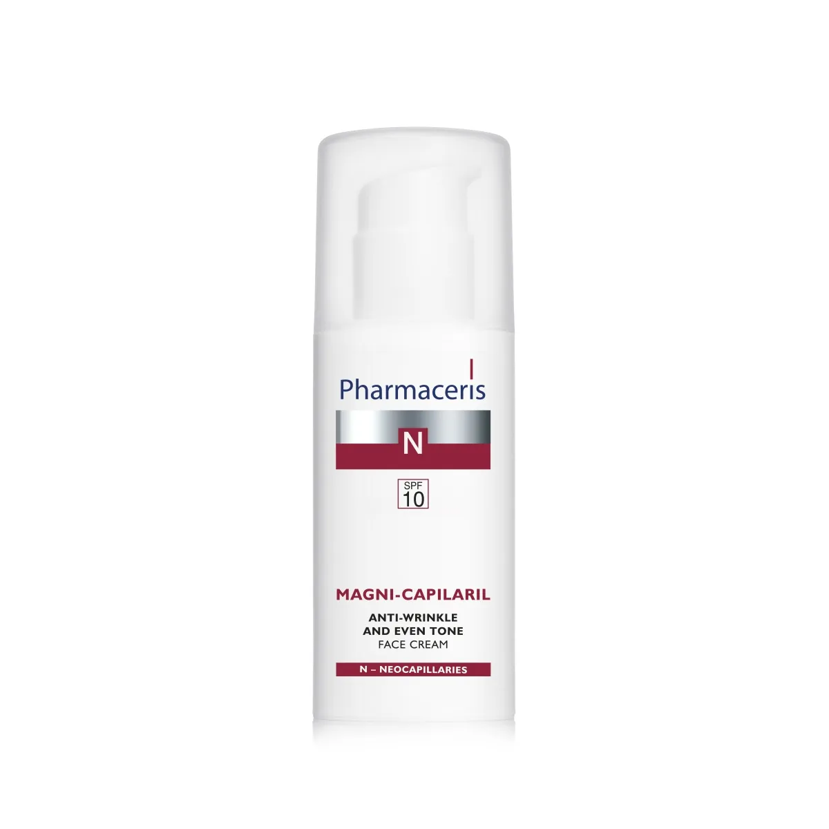 PHARMACERIS N.Magni-Capilaril pretgrumbu sejas krēms ar SPF10, 50 ml - Produkta attēls
