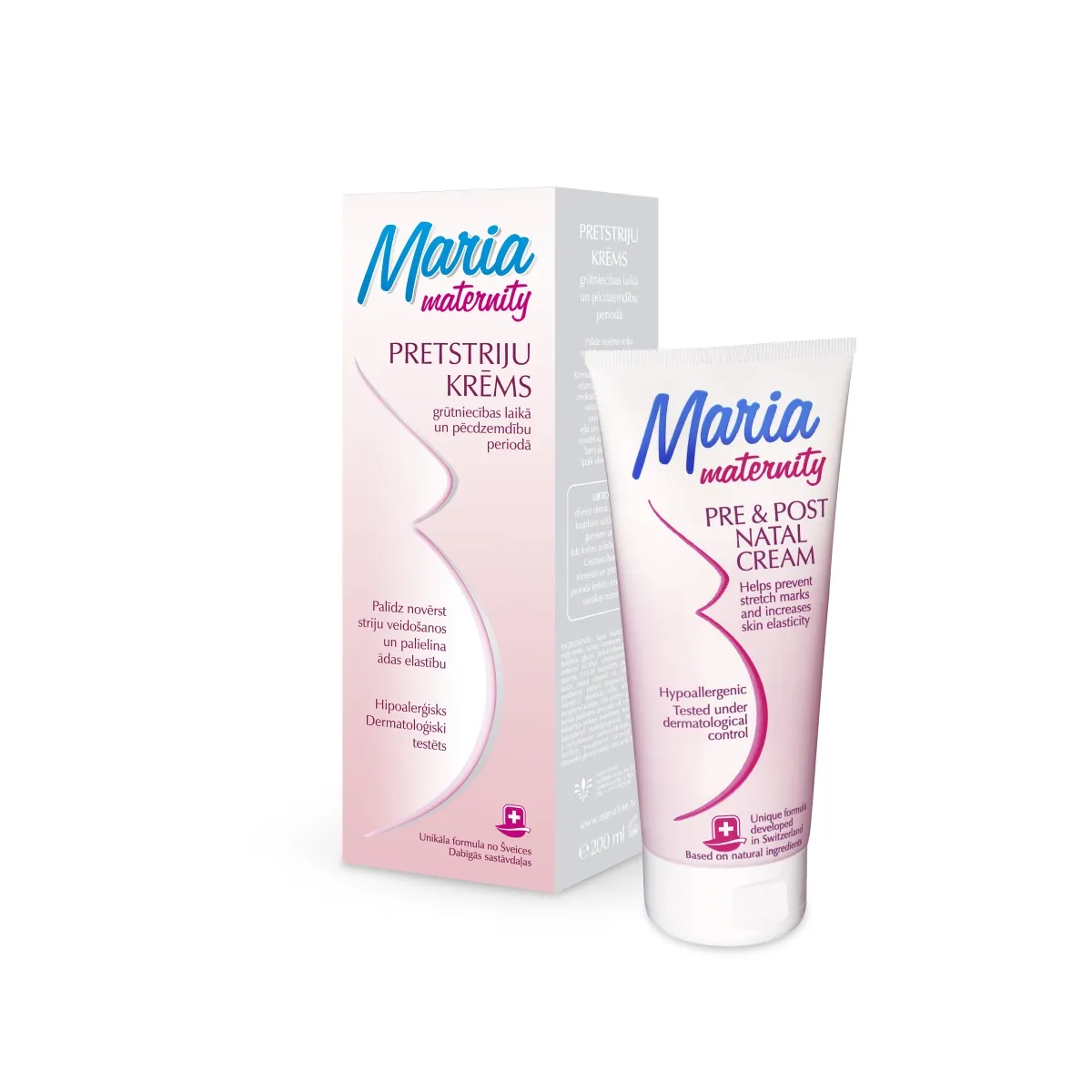 MARIA Maternity krēms pret ādas strijām, 200 ml - Produkta attēls