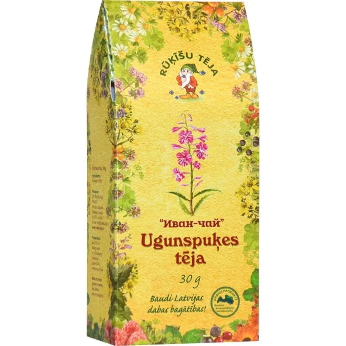 RŪĶĪŠU TĒJA ugunspuķe, 30 g - Produkta attēls