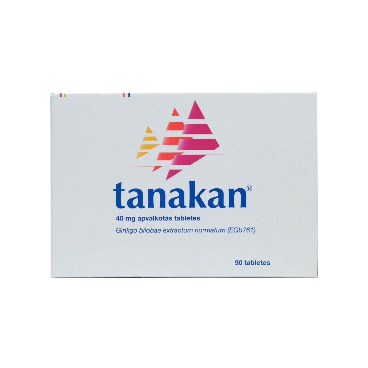TANAKAN 40MG apvalkotās tabletes, 90 gab. - Produkta attēls
