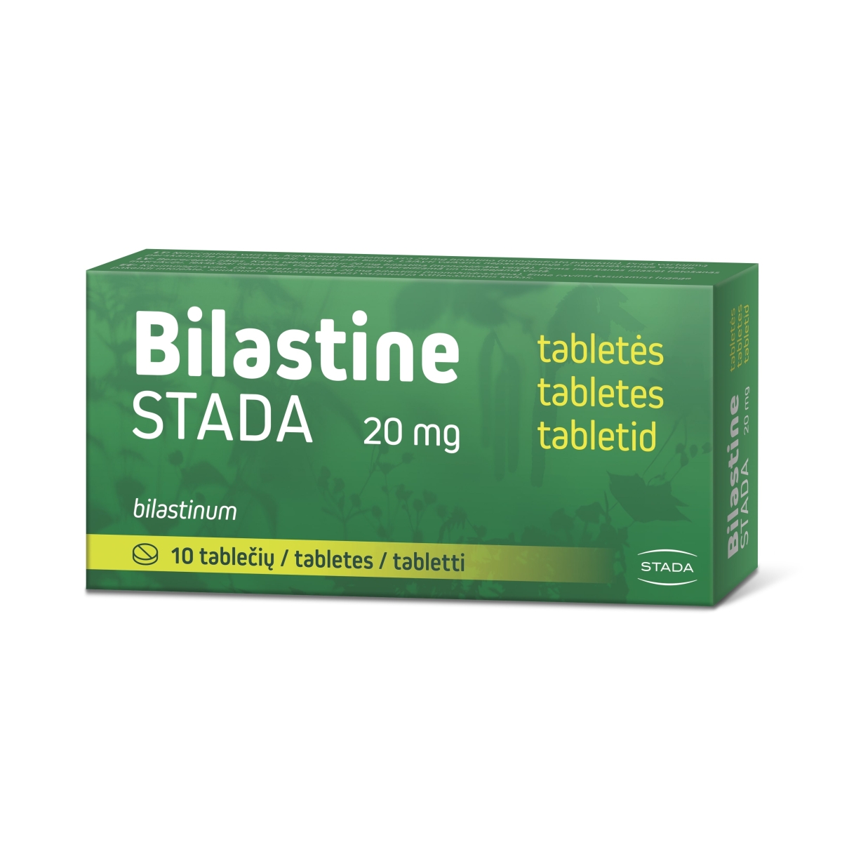 BILASTINE STADA 20MG TBL N10 - Produkta attēls