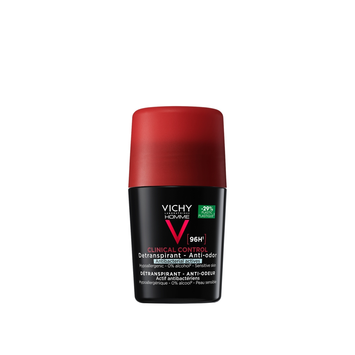 VICHY Homme Clinical Control dezodorants-rullītis vīriešiem ar 96h aiz - Produkta attēls