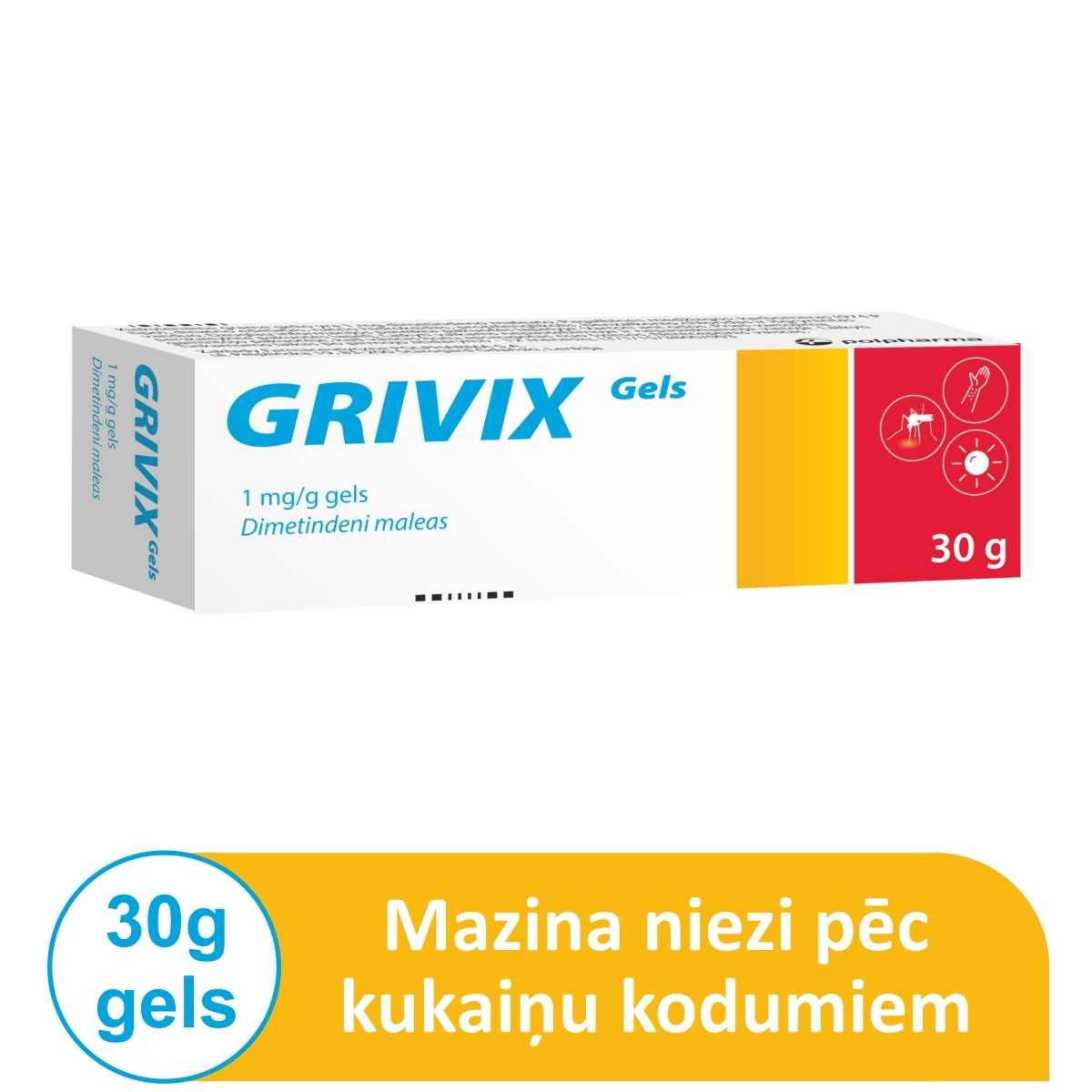 GRIVIX 1 MG/G GĒLS 30G - Produkta attēls 1