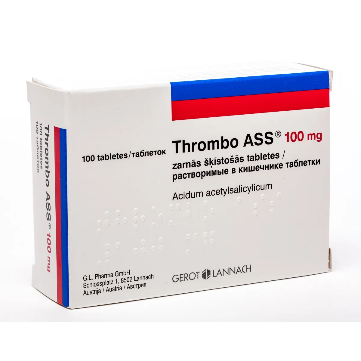 THROMBO ASS 100MG TABLETES N100 - Produkta attēls