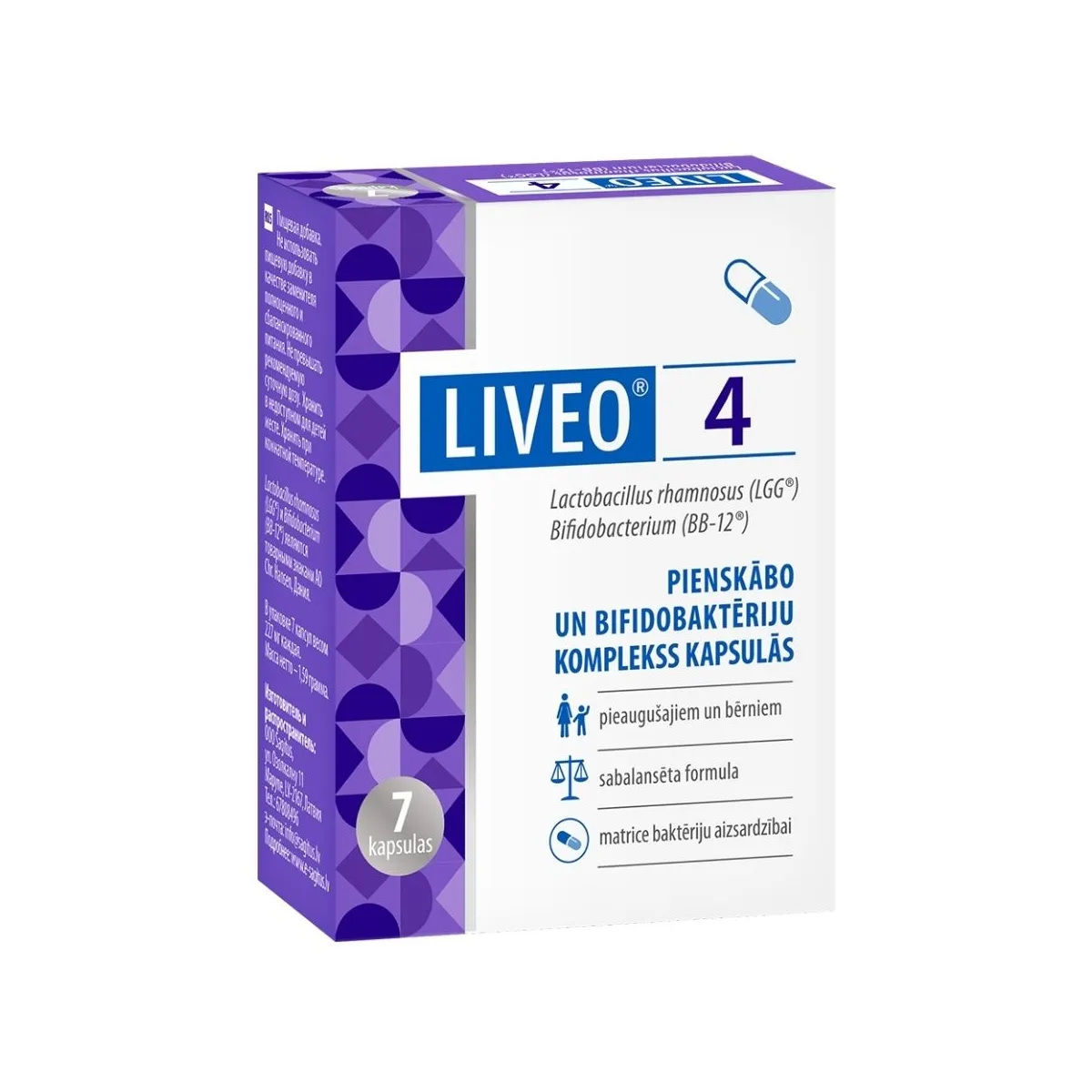 LIVEO 4 kapsulas, 7 gab. - Produkta attēls 1