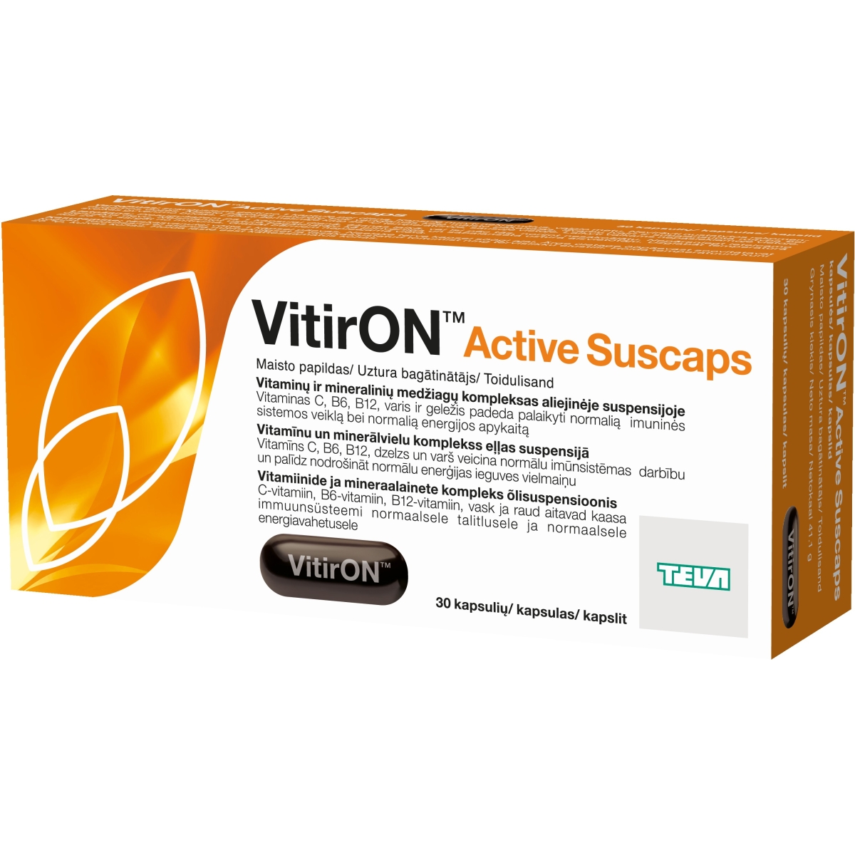 VITIRON™ Active Suscaps kapsulas, 30 gab. - Produkta attēls