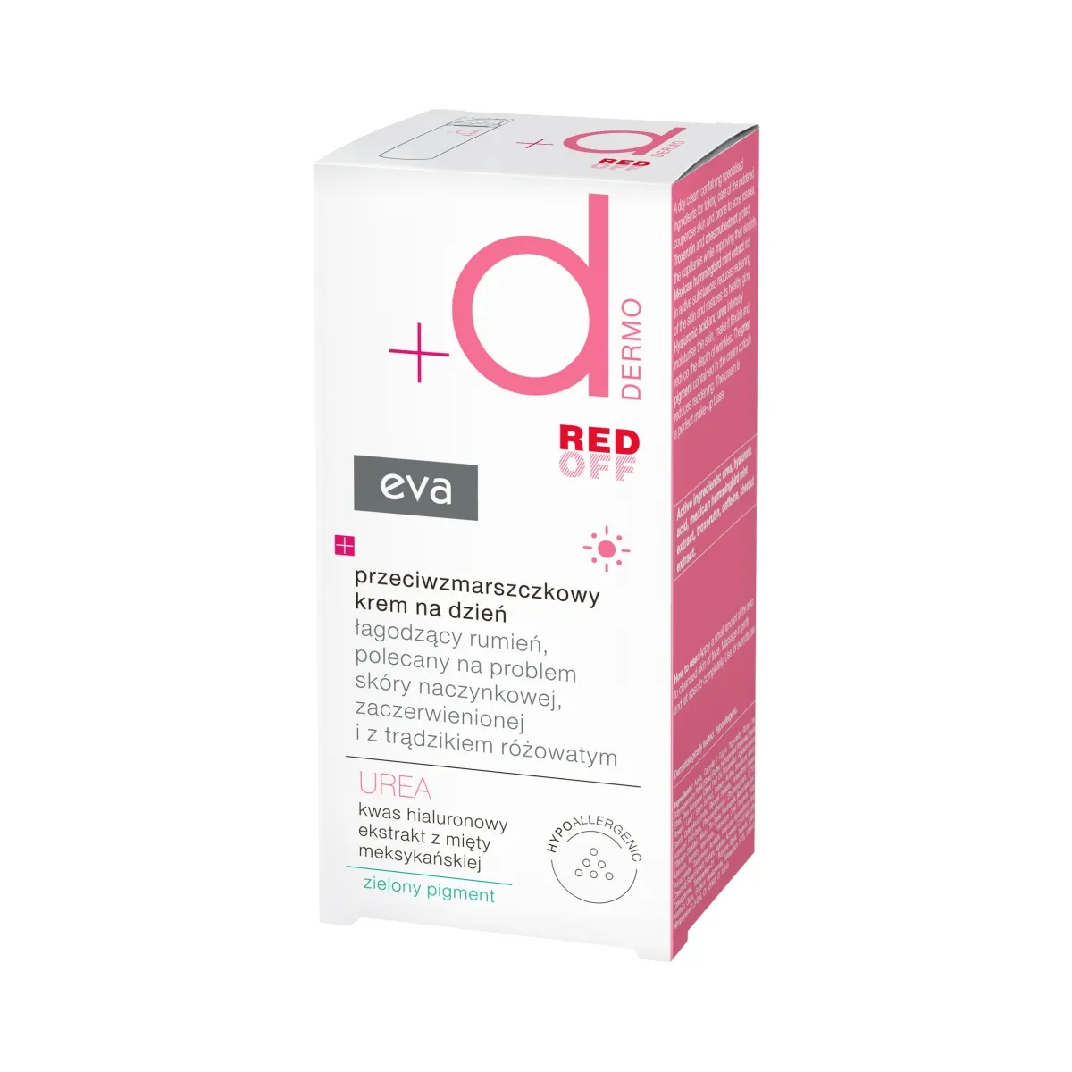 EVA DERMO Red Off pretgrumbu dienas krēms kuperozai sejas ādai, 50 ml - Produkta attēls