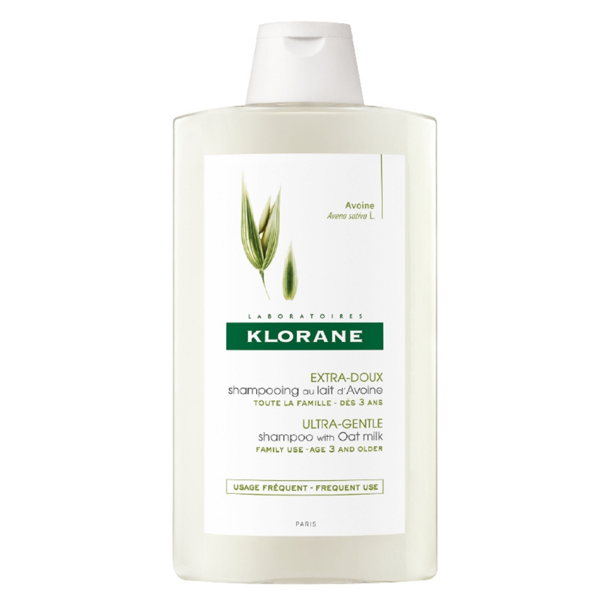 KLORANE ŠAMPŪNS AR AUZU PIENU 400ML - Produkta attēls