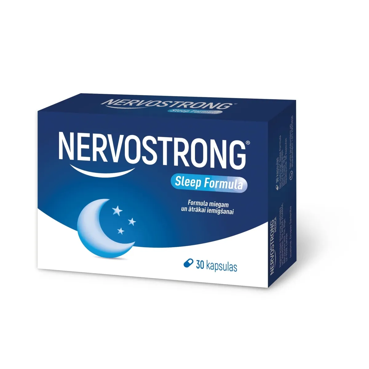NERVOSTRONG Sleep Formula kapsulas, 30 gab. - Produkta attēls