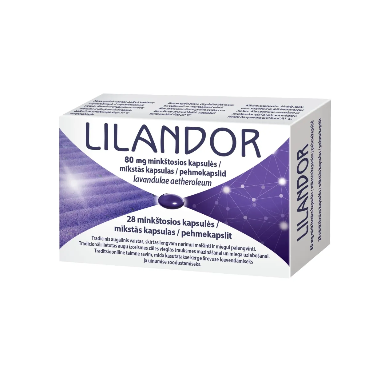 LILANDOR 80 mg kapsulas, 28 gab. - Produkta attēls