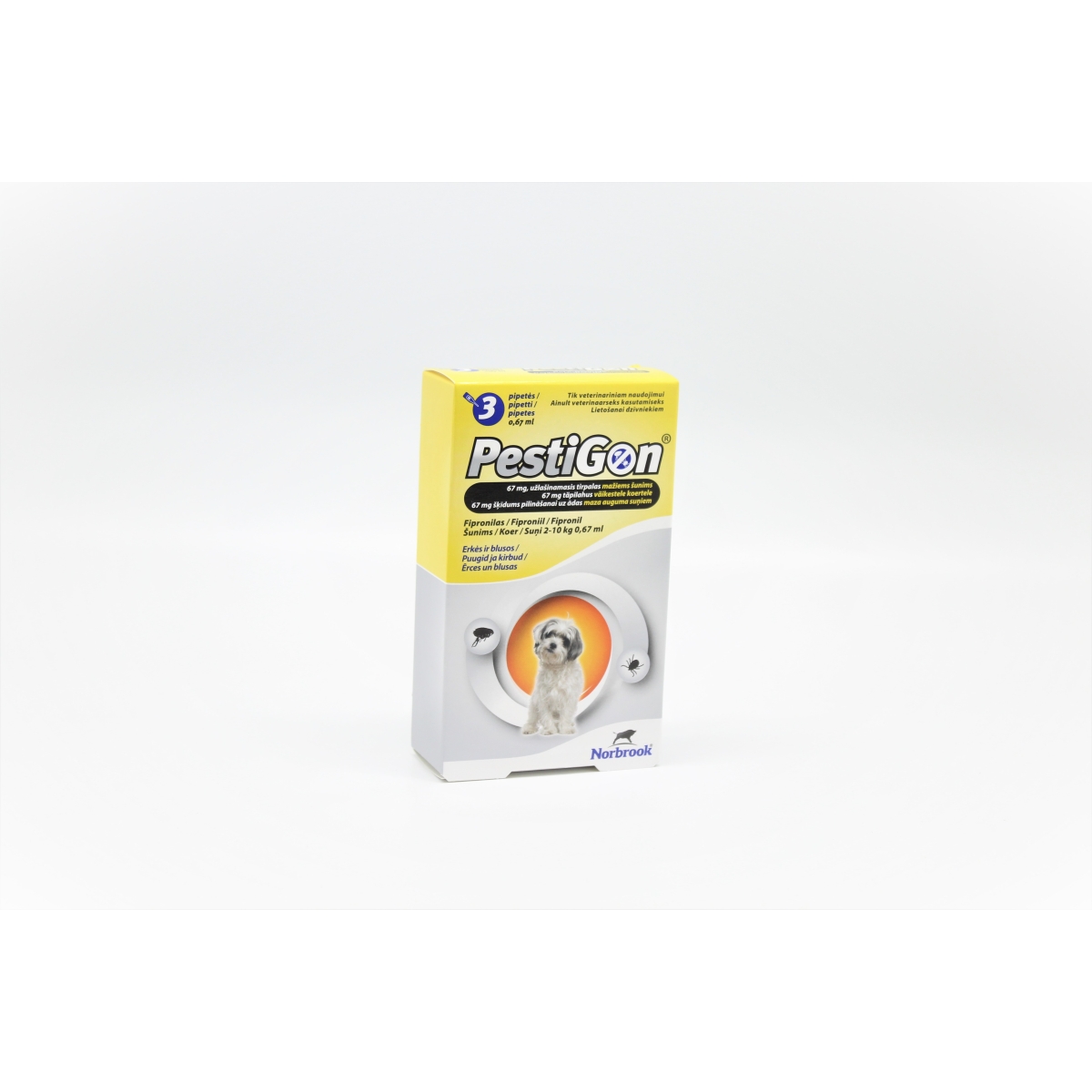 PESTIGON  67MG ŠĶĪD SUŅIEM 2-10KG N3 - Produkta attēls