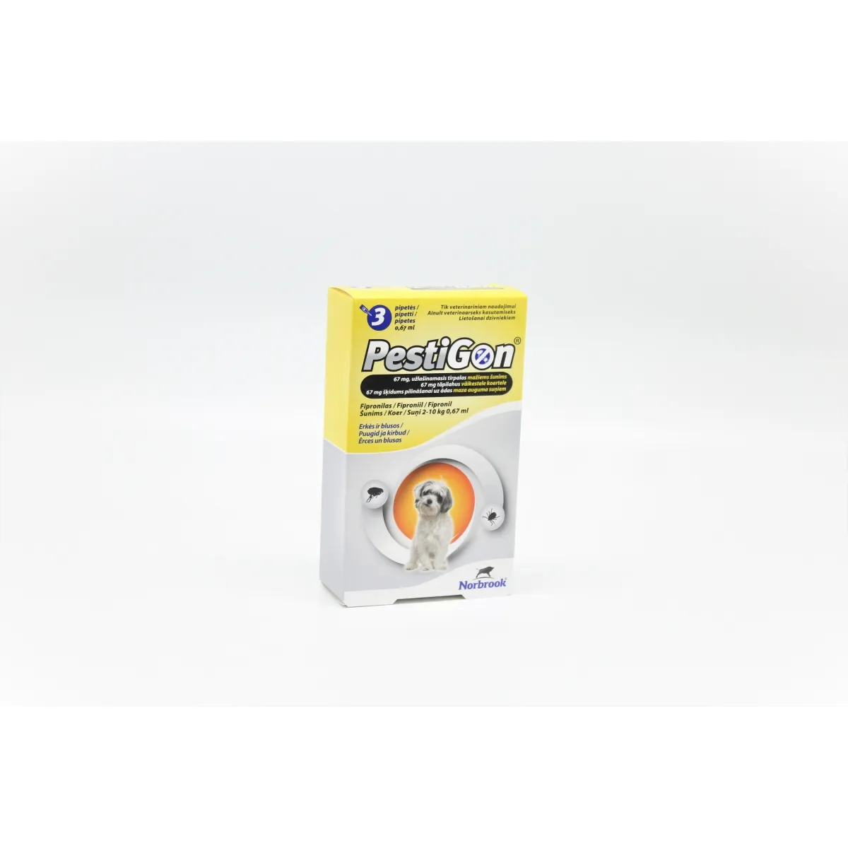 PESTIGON  67MG ŠĶĪD SUŅIEM 2-10KG N3 - Produkta attēls