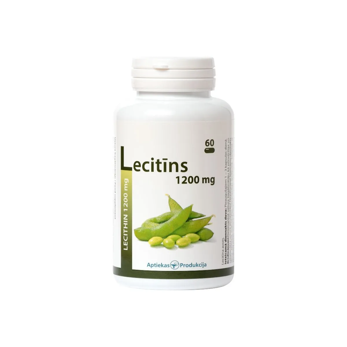 AP Lecitīns, kapsulas, 1200mg, 60gab - Produkta attēls