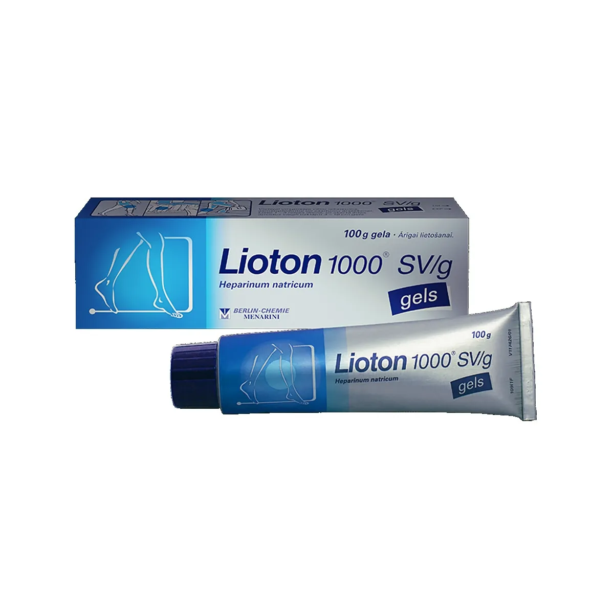 LIOTON 1000 (HEPARIN) GELS 100G - Produkta attēls