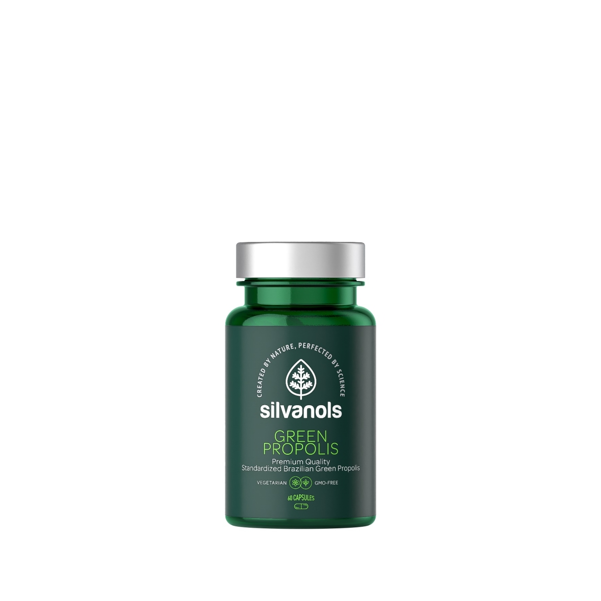 SILVANOLS Green propolis kapsulas, 60 gab. - Produkta attēls