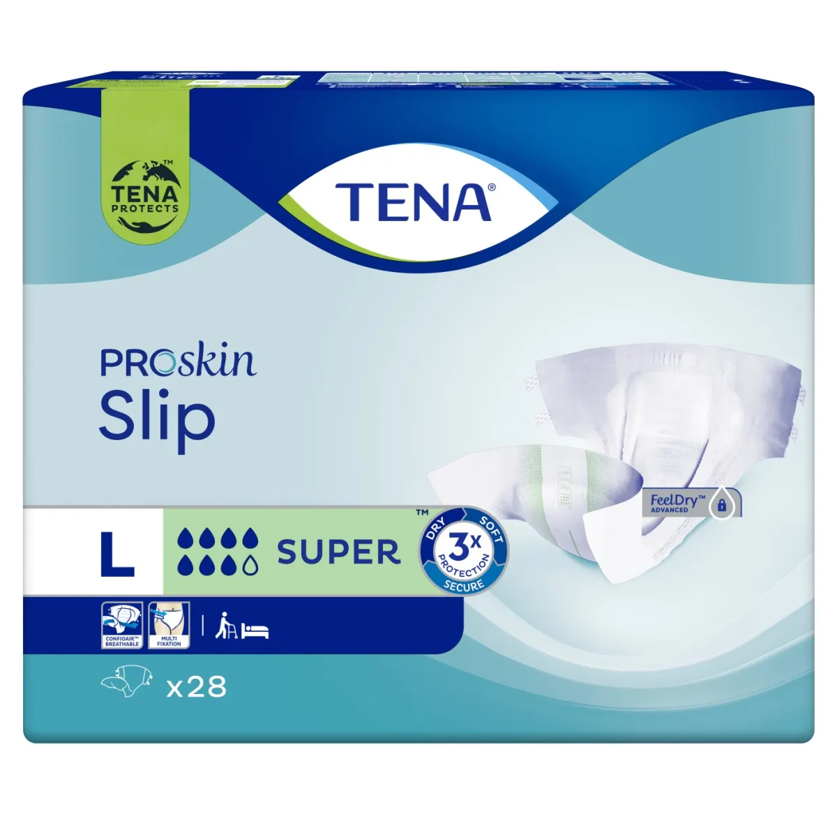 TENA Slip Super autiņbikses, L izmērs, 28 gab. - Produkta attēls