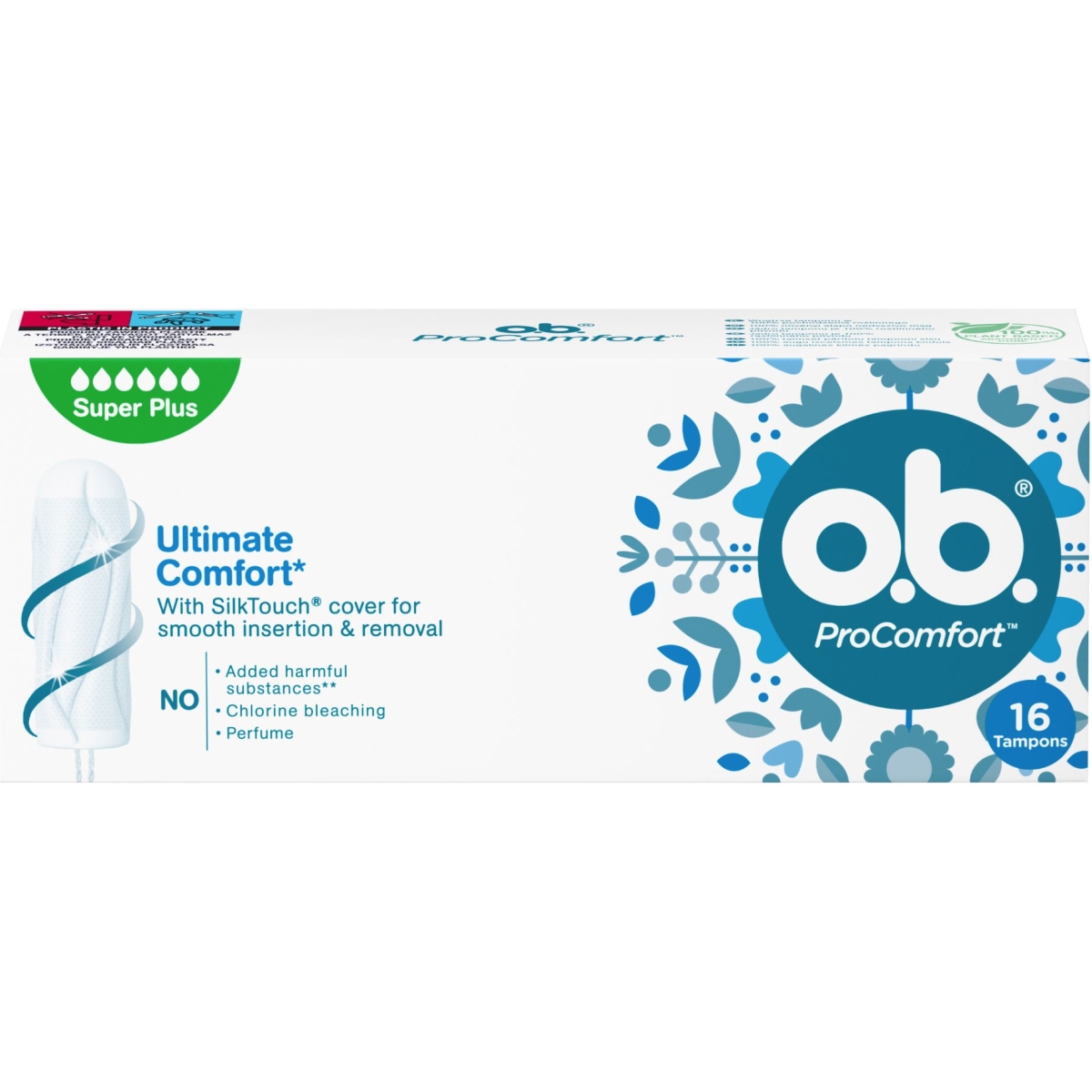Tamponi O.B Procomfort Super Pluss N16 - Produkta attēls