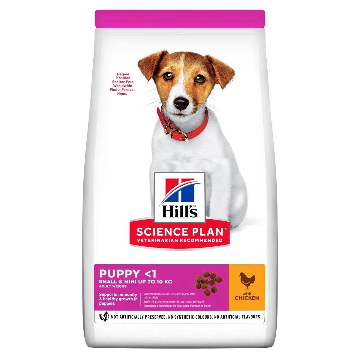 Hills kucēnu sausā barība mazām šķirnēm vista 1,5kg - Produkta attēls