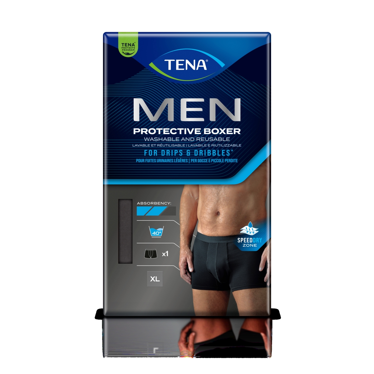 TENA Men Protective Boxer aizsargājoša apakšveļa vīriešiem, XL izmērs, 1 gab. - Produkta attēls