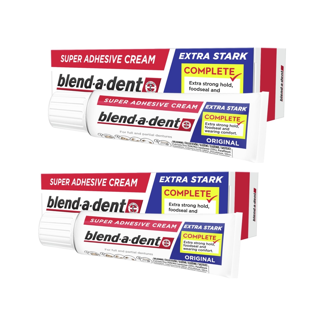 BLEND-A-DENT Original 1 + 1 protēžu līme - Produkta attēls