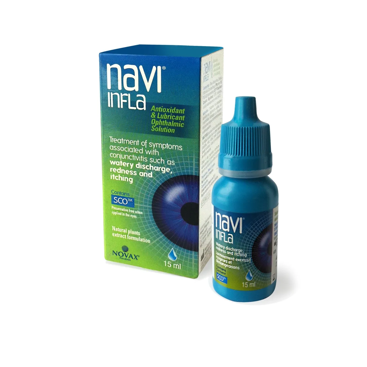 NAVIINFLA acu pilieni, 15 ml - Produkta attēls