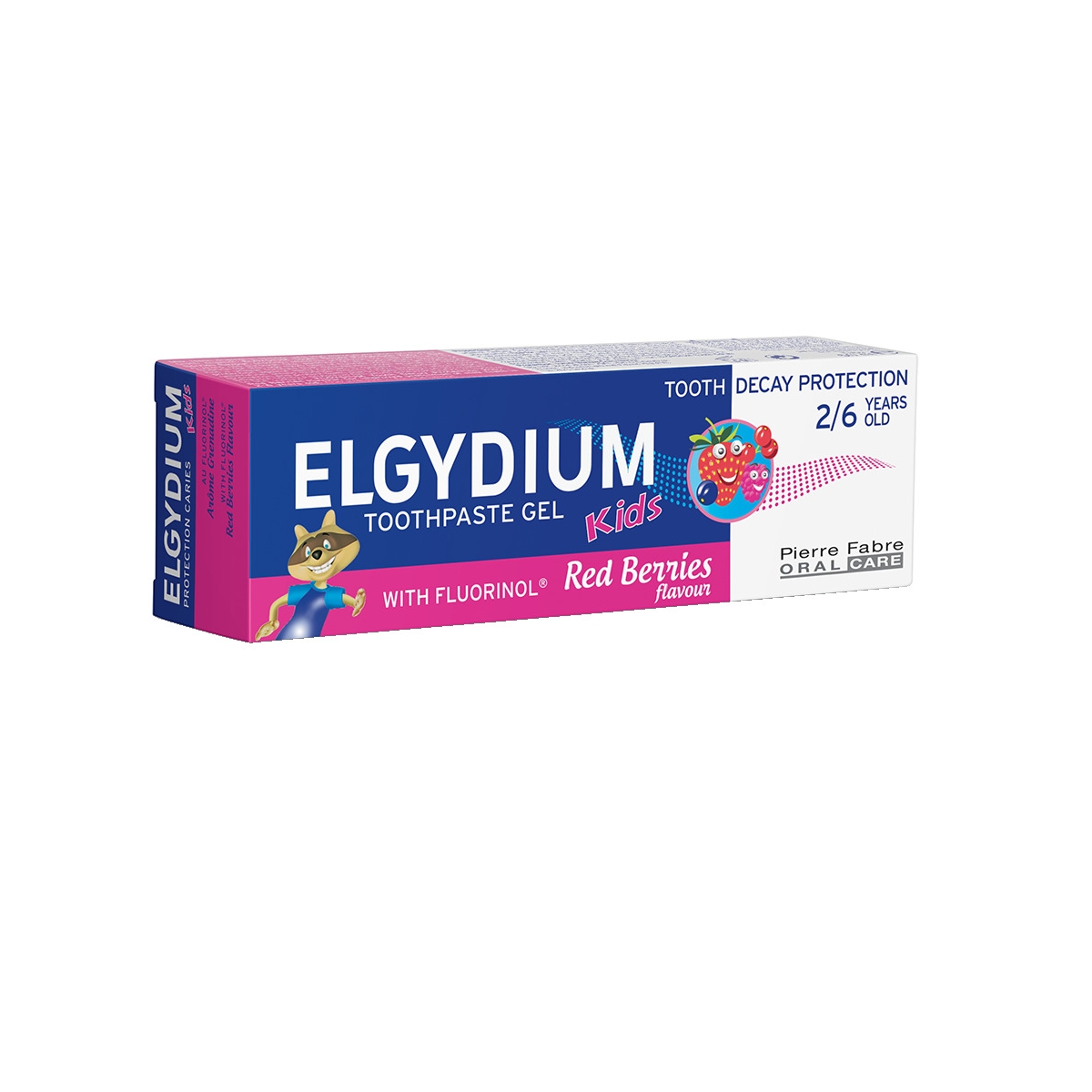 ELGYDIUM RED BERRIES zobu pasta bērniem (2-6 g.v.), 50 ml - Produkta attēls