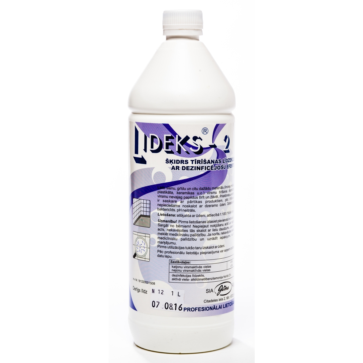 LIDEKS-2 1L (DEZ. LĪDZEKLIS VIRSMĀM INVENTĀRAM) - Produkta attēls