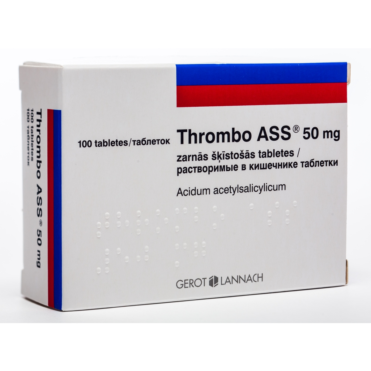 THROMBO ASS 50MG TABLETES N100 - Produkta attēls