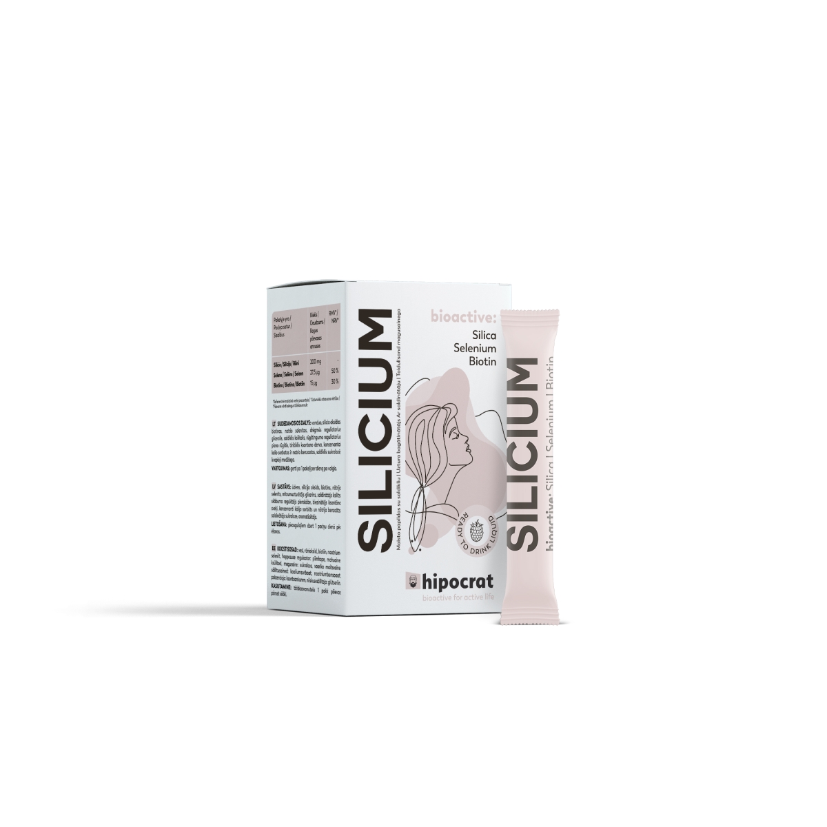 HIPOCRAT Silicium gels 15 ml, 14 gab. - Produkta attēls
