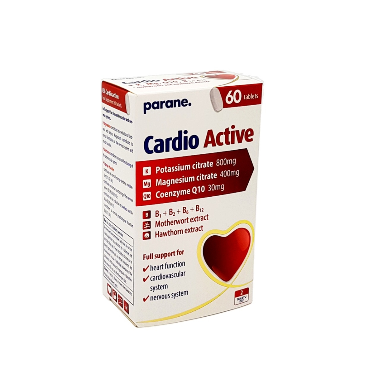 CARDIO ACTIVE Parene tabletes, 60 gab. - Produkta attēls