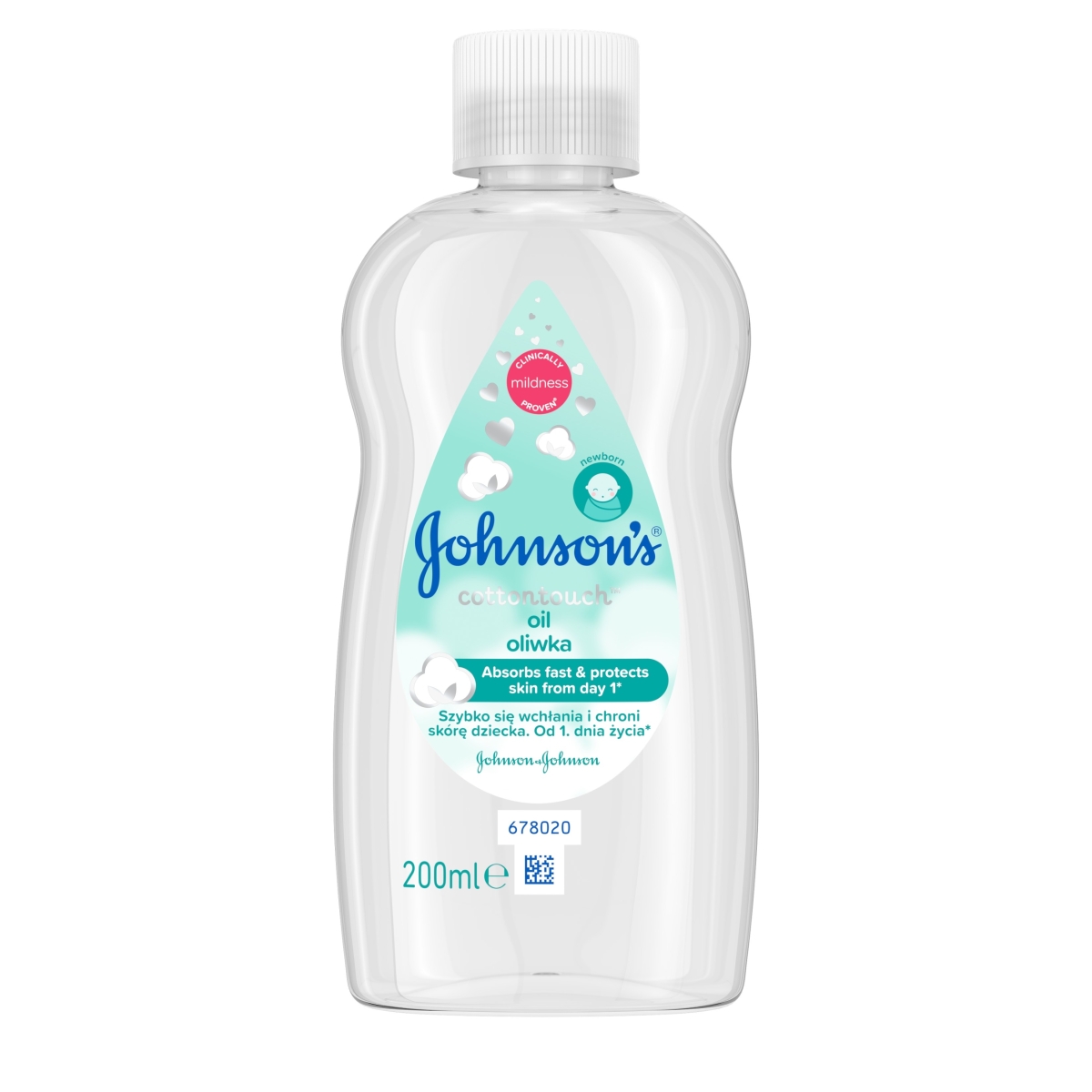 Johnsons baby Cottontouch eļļa 200ml - Produkta attēls