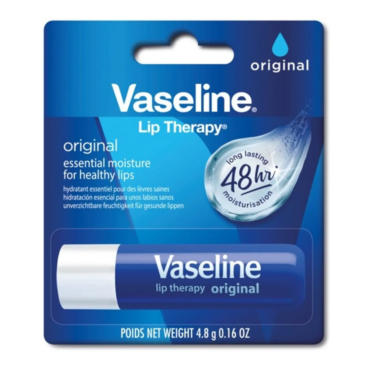 VASELINE Original lūpu balzams, 4,8 g. - Produkta attēls